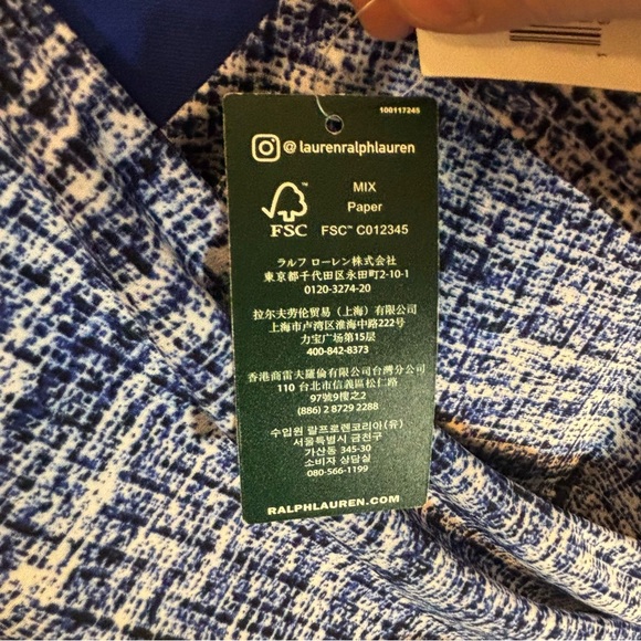 LAUREN RALPH LAUREN Sz 14 Jersey Knit 3/4 Sleeve Above the Knee Dress NEW - Picture 9 of 13